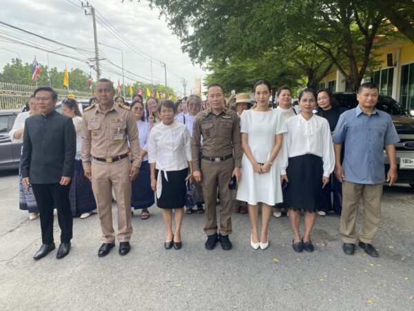 สน.ธรรมศาลา กิจกรรมถวายเทียนพรรษา ณ วัดโกมุทพุทธรังษี