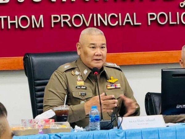 พล.ต.อ. นิรันดร รองผบ.ตร. ลงพื้นที่นครปฐม ตามคดีอริดวลปืนกลางเมือง สั่งไล่ล่ากลุ่มที่หนี