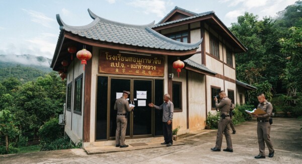 เร่งตรวจสอบปมโรงเรียนสอนภาษาจีน ในพื้นที่ แม่ฟ้าหลวง จ.เชียงราย